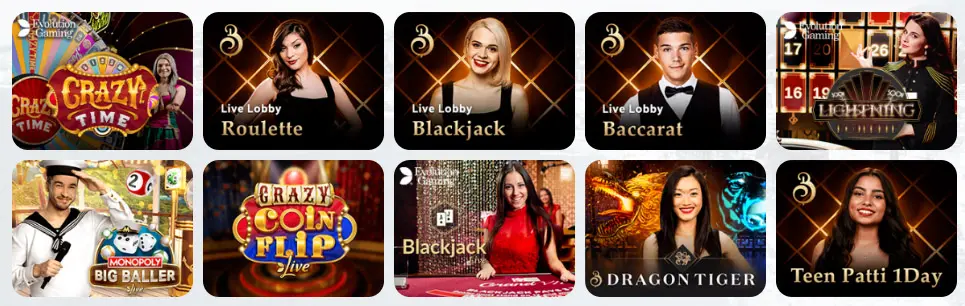 Jeux de casino en direct Kaboombet Casino