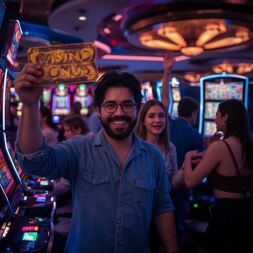 personne tenant un bonus de casino Kaboombet Casino